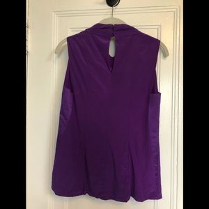 Narciso Rodriguez purple silk top